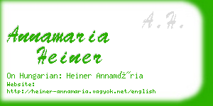 annamaria heiner business card